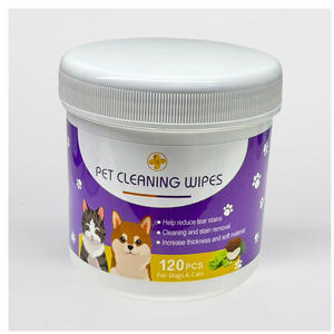 Cross-Border Eco-friendly Macio Não-tecido Pet Eye & Ear <span class=keywords><strong>Wipes</strong></span> 120 Folhas 18*14cm <span class=keywords><strong>Dog</strong></span> Tear Stain Removal Factory Venda Direta - Product Image 1
