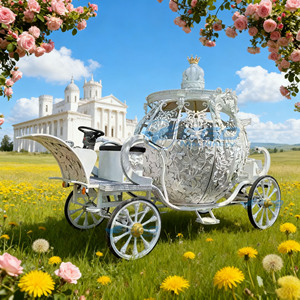 Carroza Eléctrica sin Caballos para Bodas en Oferta, Carroza de Cenicienta, Carroza de Calabaza para Bodas, Carroza en Venta - Product Image 2