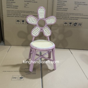 Silla Infantil de Ratán Hecha a Mano para Alquiler en Fiestas, Asiento de Mimbre Natural Resistente para Eventos de Cumpleaños y Decoraciones de Bodas - Product Image 4
