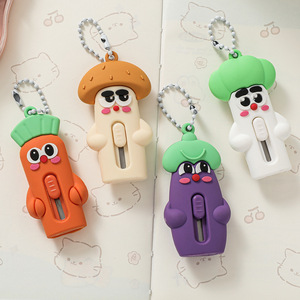 Couteau utilitaire de dessin animé Ruan Dou, mini ouvre-emballage portable, porte-clés, outil cadeau pour étudiant - Product Image 1
