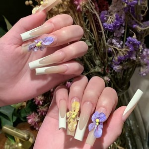 <span class=keywords><strong>Ongles</strong></span> artificiels pleine couverture style français populaires 2026 – <span class=keywords><strong>Faux</strong></span> <span class=keywords><strong>ongles</strong></span> faits main à presser, vente en gros - Product Image 1