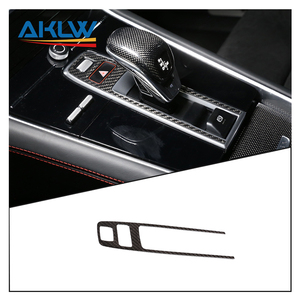 Koolstofvezel Auto-Interieuraccessoires Voor Porsche Panamera 2017-2021 Middenconsole P Parkeerremknoppen Decoratieve Afdekking - Product Image 1