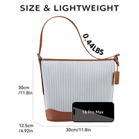 Vente en gros d'usine NOHOO Sac fourre-tout de luxe grande capacité pour femmes avec poignée unique