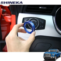 Accessoires en Alliage d'aluminium Tête Interrupteur Contrôle Couverture pour Ford F150 2015 +