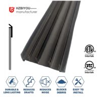 Joint d'étanchéité sous porte réglable pour porte anti-tempête – Bande de protection contre les intempéries insonorisante en PVC au design moderne
