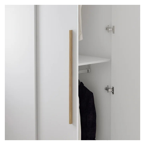 Armoire de chambre à coucher en bois moderne extensible à 4 portes, <span class=keywords><strong>grande</strong></span> <span class=keywords><strong>taille</strong></span>, <span class=keywords><strong>blanche</strong></span>, personnalisable, pour villa, à prix abordable - Product Image 5