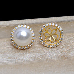 Conjunto de Pendientes de Cristal con Colgante de Girasol de Plata S925, Accesorios de Joyería DIY, Producto Semiterminado 1305 - Product Image 2