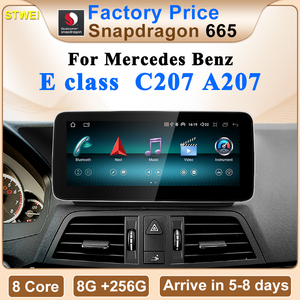 Lecteur multimédia automobile CNSTWE Qualcomm 665 12,3 pouces Android 14, compatible avec Mercedes Benz Classe E C207 A207, lecture sans fil. - Product Image 2