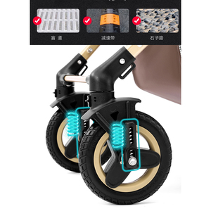 Coches para Bebés, Carrito de Lujo 4 en 1, Cochecito Plegable 3 en 1 con Silla de Auto - Product Image 6