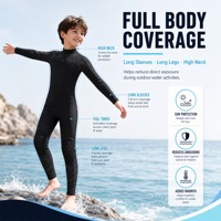 Combinaison de plongée en néoprène avec fermeture éclair au dos pour enfants, pour la plongée, le surf et la plongée avec tuba