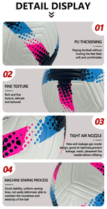 Balón de Fútbol Mini Talla 4 Cosido a Máquina, Personalizado con Logotipo Profesional, Balón de Entrenamiento para Adultos - Product Image 5
