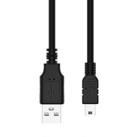 Câble USB Mini USB 2.0 Type A vers Mini B, cordon de charge tressé pour lecteur MP3, manette PS3, GPS, Playstation 3, données PDA