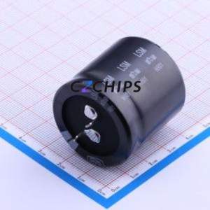 Condensateur électrolytique en aluminium à encliquetage LSM391M2W---3535, composant traversant (THT), D35xL35mm 390uF 20% 450V 10mm - Product Image 1