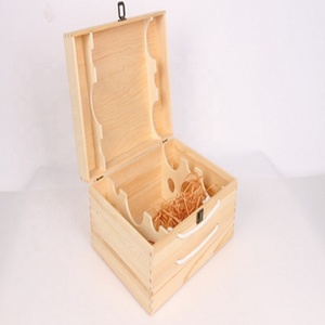 Bán buôn nhỏ 6-chai giữ rượu vang bằng gỗ Thùng hộp cho bia Giao thông vận tải cho rượu vang Bộ sưu tập - Product Image 3