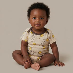 Direct Factory OEM ODM Infant Organic Cotton Romper Wholesale Organic Knitted Newborn Clothing Baby Girl Romper Ruffle Jumpsuit - Product Image 1