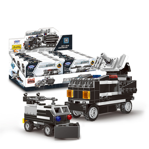 Jouets de construction 8-en-1, briques de super-navire de guerre, excavateur, SWAT, pionnier, USS <span class=keywords><strong>Missouri</strong></span>, char, kits de blocs MOC - Product Image 3