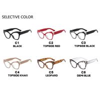 Kacamata Optik Wanita Model Cat Eye Segitiga Anti Blue Light Bingkai Kacamata Fashion Kupu-kupu Full Rim Pemblokir Sinar Biru