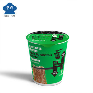 Sağlıklı fincan anında vejetaryen Ramen düşük karbonhidrat düşük kalorili bitki bazlı Protein ile domuz Tonkotsu lezzet kutusu ambalaj - Product Image 1