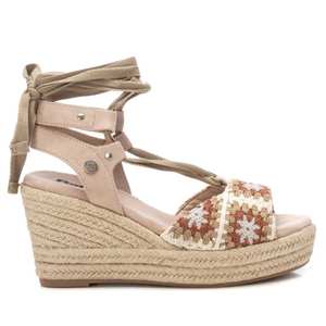 172792 BEIGE WEDGE SANDALS - Product Image 1