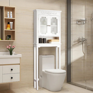 Bathroom washing machine storage <b>rack</b>, floor-standing toilet/washroom storage <b>rack</b>, balcony/bathroom toilet <b>shelf</b>/sink <b>rack</b> - Product Image 2