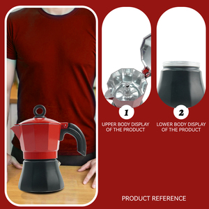 <span class=keywords><strong>Cafetière</strong></span> Moka pour cuisinière, 3/6/9/<span class=keywords><strong>12</strong></span> <span class=keywords><strong>tasses</strong></span>, <span class=keywords><strong>cafetière</strong></span> Moka en aluminium multi-capacités, machine à expresso avec poignée résistante à la chaleur - Product Image 4