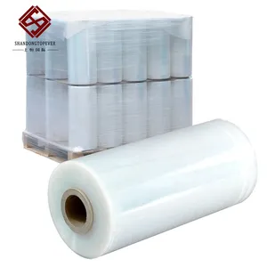 Cheapest plastic pallet packing shrink wrap lldpe wrapping stretch film roll for hand use