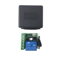 Émetteur RF 433 MHz, télécommandes avec interrupteur sans fil, module récepteur relais 1 canal DC 12V