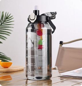 <b>Large</b>-capacity Plastic Water Bottle, Transparent and Heat-resistant Sports Water Cup 1000ml - Product Image 3