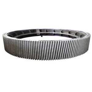 Custom Large Ring Gear Casting Steel Girth Gear Drive Large Diameter Ring Gear