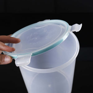 Tanque de almacenamiento transparente de 2 <span class=keywords><strong>litros</strong></span> y 1Kg, hebilla de punto de plástico PP, Cubo de mantenimiento fresco refrigerado, <span class=keywords><strong>caja</strong></span> de mantenimiento fresco de 2 libras - Product Image 6