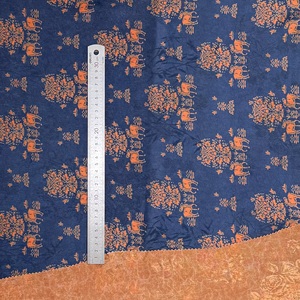 100% Polyester Double Face Imprimé Bambou Foncé-Motif Soie Jacquard Satin Kimono Cheongsam Respirant Haut De Gamme Formel - Product Image 3