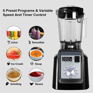 Licuadora Comercial de 2L con Motor de Alta Velocidad de 15000-20000 RPM y Seis Cuchillas para Jugos, Smoothies y Leche de Soya - Product Image 4