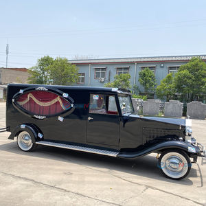 Coche Fúnebre Blanco Estilo Clásico Vintage para el Transporte <span class=keywords><strong>de</strong></span> Ataúdes, Guía <span class=keywords><strong>de</strong></span> Almas Fallecidas y Procesiones Fúnebres - Product Image 4