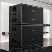 Subwoofer de scène professionnel actif haute puissance Shuang18cun 2500W RMS 18 pouces double, SPL max 141dB, amplificateur classe D intégré, DSP, en bois de bouleau
