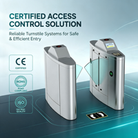 Tourniquet à ailettes directement du fabricant Zento, compatible avec plusieurs dispositifs de reconnaissance pour les immeubles de bureaux