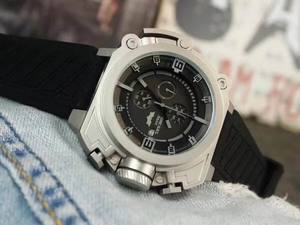 Montre mécanique Mega Chief Chronographe avec bracelet en cuir, réserve de marche, calendrier perpétuel, alarme et affichage analogique - Product Image 2