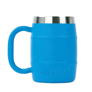 Taza de café y cerveza de acero inoxidable con aislamiento de doble pared en forma de tambor con tapa para Dirty Rotten Biker Dutchcraft <span class=keywords><strong>Troika</strong></span> - Product Image 5
