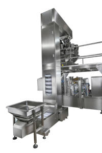 เครื่องบรรจุถุงสำเร็จรูปแบบหลายหัวชั่งน้ำหนักสำหรับถั่ว ลูกอม ผลไม้อบแห้ง และเม็ดผง |   ถุงซิปล็อคแบบตั้งได้ทรงแบน - Product Image 3