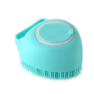 Dropshipping Products 2024 Bathroom Dog Bath Brush Massage Glove Soft Silicone Comb Pet Accessories