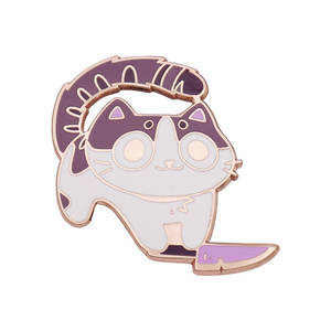 ที่กำหนดเองย้อนยุคไทยช้าง Pin สัตว์น่ารักป้ายการ์ตูนเข็มกลัดเคลือบปกขา - Product Image 4