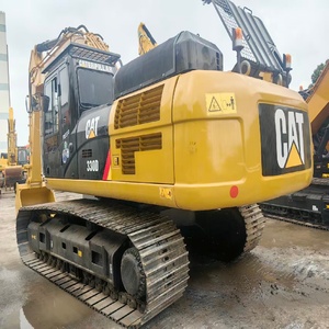 รถขุด CAT 330D สีเหลือง มือสอง อุปกรณ์ก่อสร้างแบบตีนตะขาบ - Product Image 1