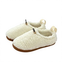 Cross-border Cotton <strong>Slipper</strong> Clog <strong>Best</strong>-selling Style Teddy-bear Rope Buckle Adjustable Fully Enclosed Heel Sheep <strong>Shearling</strong> Lining