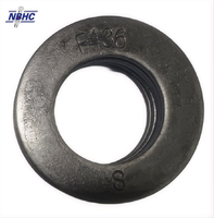 NBHC F436 Washer ASTM F436 Hardened Clipped Circular Steel/Stainless Steel Washers for Heavy Industry Use-Plain/Black/Zinc