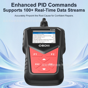 V105 OBDII Automotive Diagnostic <b>Scanner</b> LCD Display Engine Fault Code Reading <b>Car</b> Detection Tool - Product Image 4