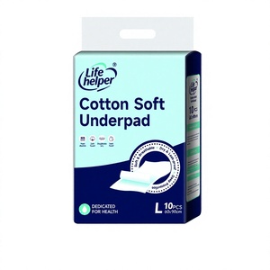 Life Helper Sous-couche jetable imperméable en tissu non tissé bleu doux 1 pli 10 pièces 60x90cm - Product Image 1