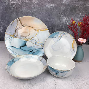 Vajilla China de Porcelana Fina, Juego de Cena Personalizado de 20 Piezas/72 Piezas, Artículos para el Hogar, Juegos de Vajilla para 6, 8 y 12 Personas - Product Image 5