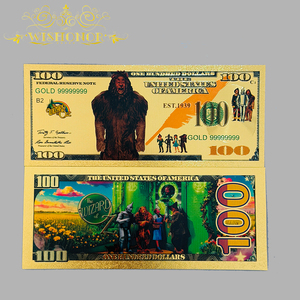 2026 Gran Venta América 4 Modelos Billete de Anime <span class=keywords><strong>El</strong></span> <span class=keywords><strong>Mago</strong></span> de <span class=keywords><strong>Oz</strong></span> Bañado en Oro para Regalos - Product Image 4