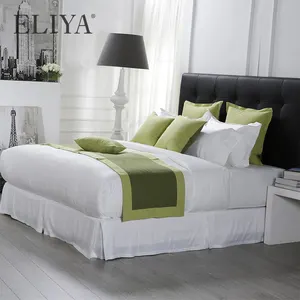 Hotel Textile White 800T Duvet Cover Set 4Pcs Luxury Bedding Sets