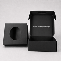 Boîte d'expédition personnalisée en carton ondulé avec logo imprimé pour chapeau de cowboy, boîte d'expédition pour chapeau Fedora avec insert et poignée