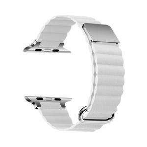 Meilleure vente, nouveau <span class=keywords><strong>bracelet</strong></span> magnétique de haute qualité de couleur unique pour <span class=keywords><strong>Apple</strong></span> <span class=keywords><strong>Watch</strong></span> 10, <span class=keywords><strong>bracelet</strong></span> de montre intelligent de luxe avec boucle en cuir de litchi - Product Image 4